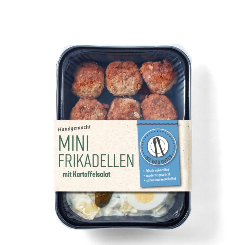Mini-Frikadellen mit Kartoffelsalat Verpackung